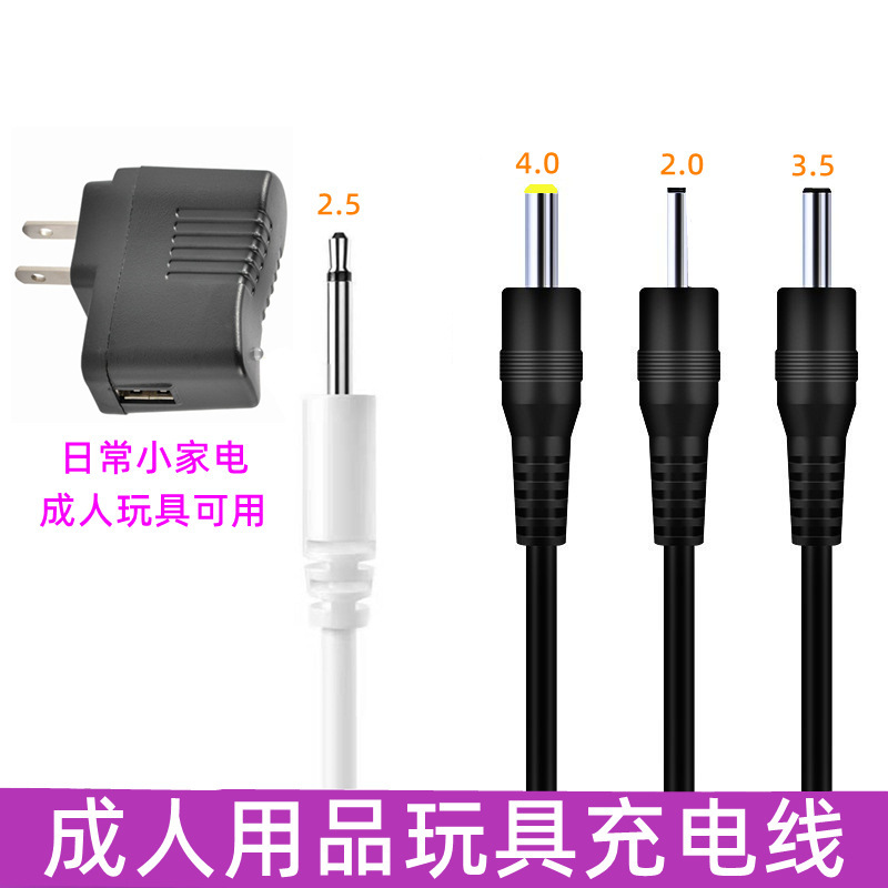 Adult Male and Female Masturbation Toy USB Plug Dc2.0 2.5 3.5 Charging Cable Adult Sex Toy