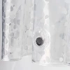 Pebble Shower Curtain [180*180CM] [Waterproof and Mildew Resistant Craftsmanship] With Magnet