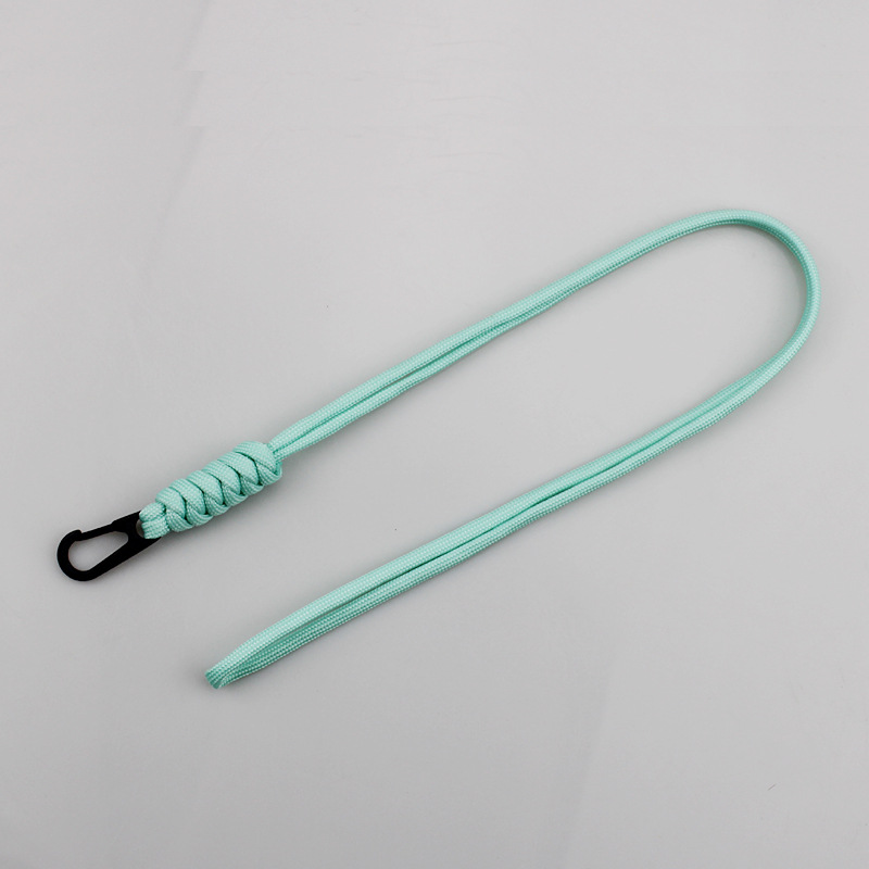 Nueva Tarjeta de cuerda de cuello de cordón multifuncional Teléfono móvil Clave cuerda de muñeca corta cuerda de paraguas tejida a mano anti-perdida