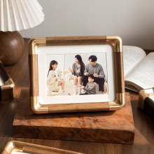 打印照片加相框定制diy6寸儿童成长摆台高级感全家福画框空框挂墙