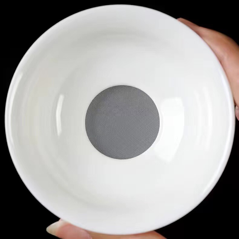 徳化白磁茶こし、単品茶こし、単品販売アクセサリー、茶こし、フィルター、カンフー茶器、全磁器一体型茶こし|undefined