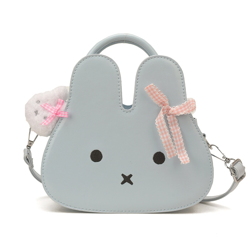 Bolsos para niños bonitos y divertidos conejos de dibujos animados bolsos de hombro para niños y niñas mini lindos con colgentes bolsos de cambio para niñas pequeñas