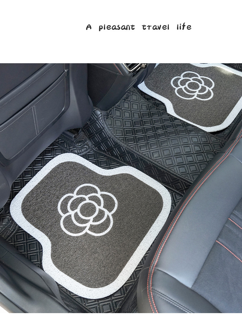 Universal Car Floor Mat for the Driver's Seat, Customizable Cut-To-Fit Carpet Mat, Dirt-Scraping Silk Loop Mat