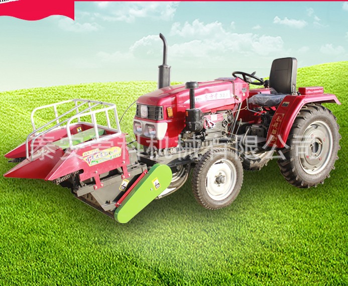 2行玉米收获机拖拉机前置收获割台504拖拉机带苞米收割机秸秆还田