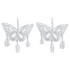 Fashionable design resin, metal earrings with butterfly, European style