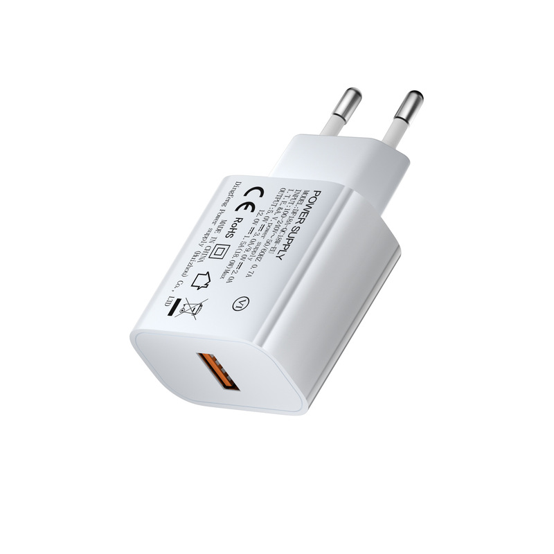 EU qc3.0 充電器 CE 認証携帯電話充電ヘッド 18 ワット小型家電 USB ユニバーサル急速充電ヘッド|undefined