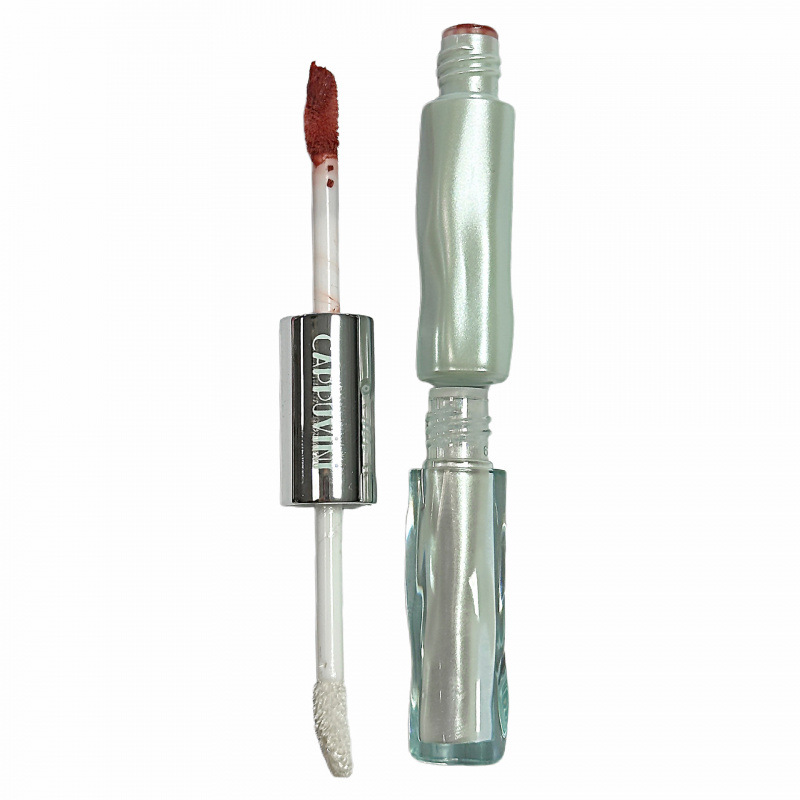 CAPPUVINI pluma multipropósito de doble punta nublada mate suave niebla de baja saturación color lápiz labial cosmético cosmético transfronterizo