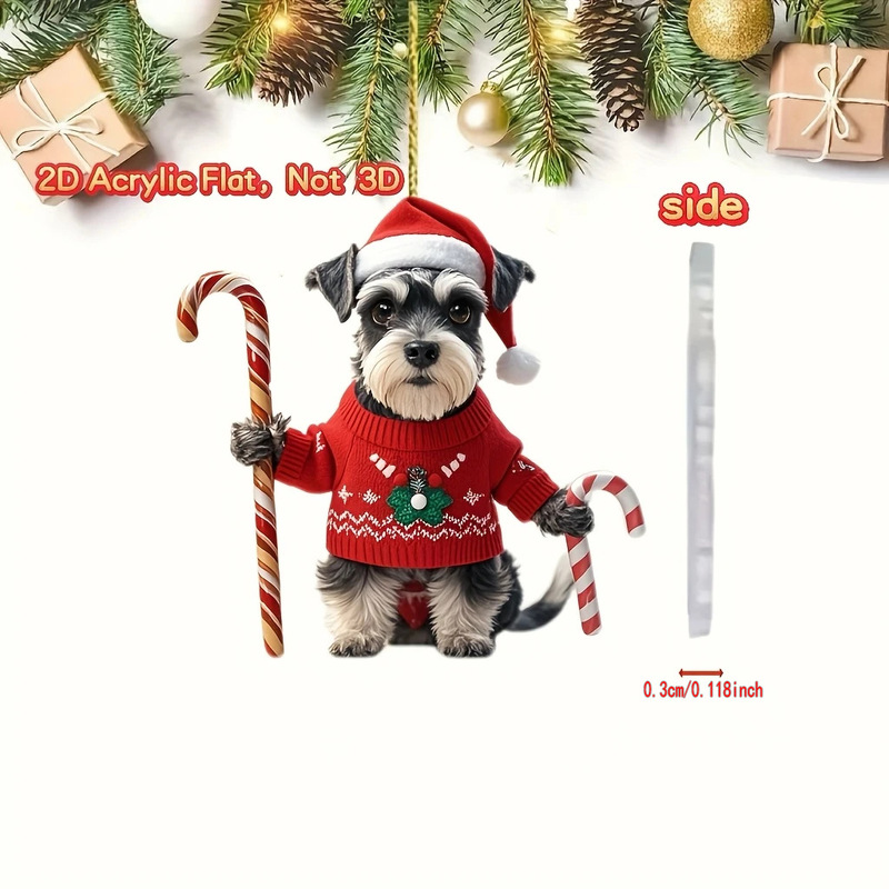 友情についてのクロスボーダークリスマスアクリルフラットペンダントクリスマスツリー装飾ペンダント2Dカーペンダント|undefined