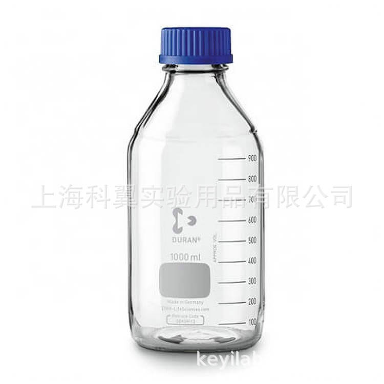 肖特schottDURAN实验室蓝盖试剂瓶1000ml，218015455密封密封防漏