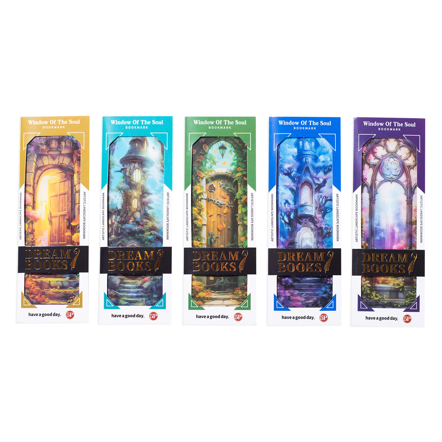 Un buen día creativo marcadores de PVC libro de sueños ventana de la mente tarjeta de lectura retro diy tag