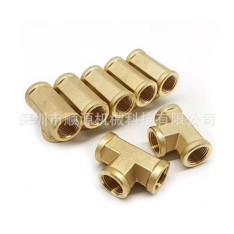 Медный квадрат Внутренняя проволока тройник 1/4NPT резьбовой внутренний зуб медный тройник стандарт медный тройник медный тройник