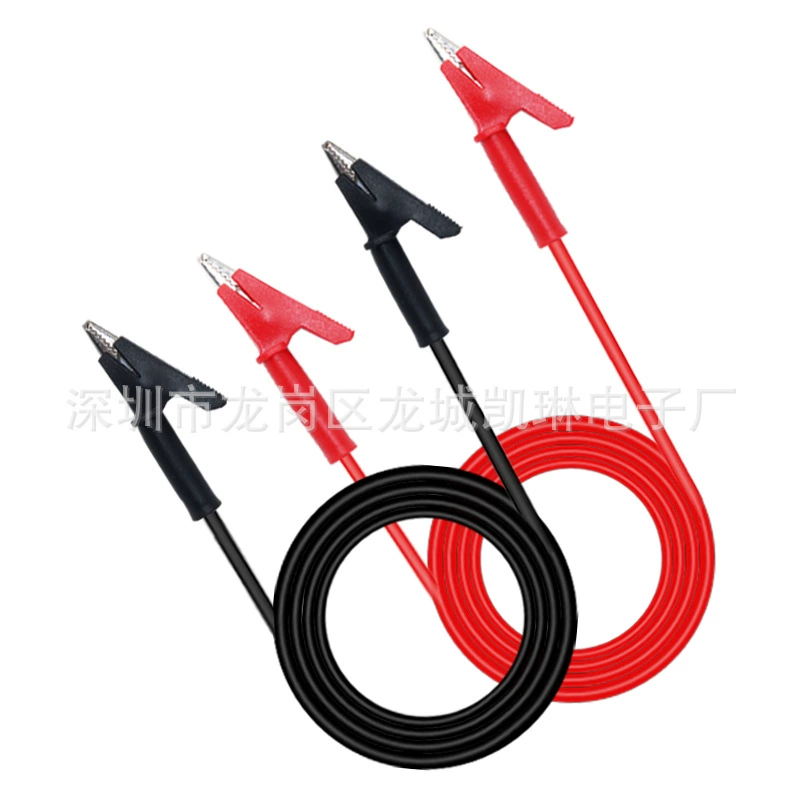 Аксессуары для цифровых приборов Тестовый Кабель двуглавый треугольный зажим из крокодила тестовая линия мультиметр оптовая продажа