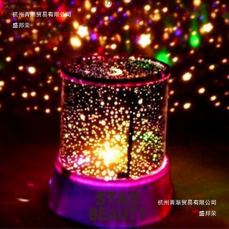 Starry sky, projector, rotating children's night light for elementary school students, wholesale