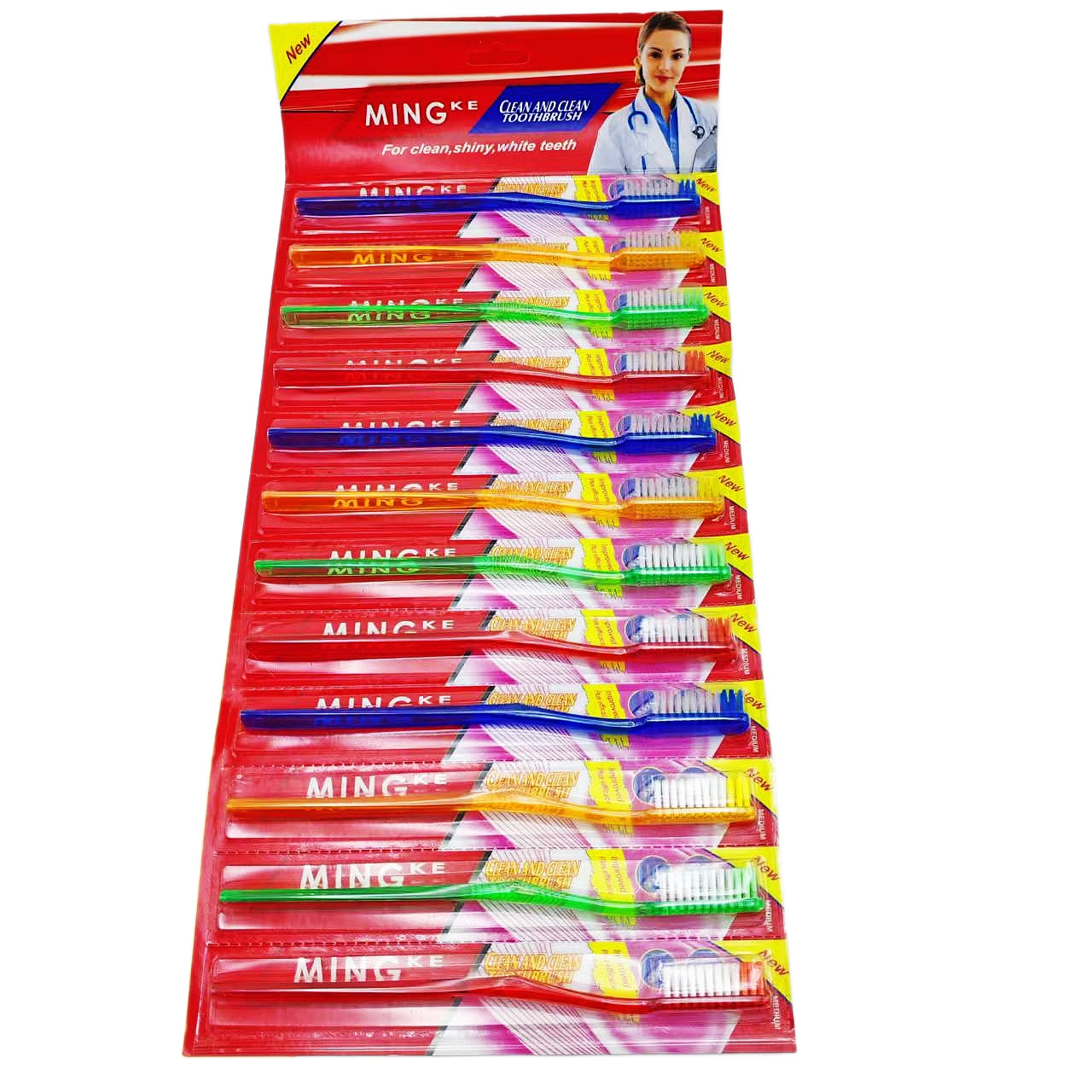 Cepillos de Dientes Manuales para Adultos, Set de 12, Limpieza