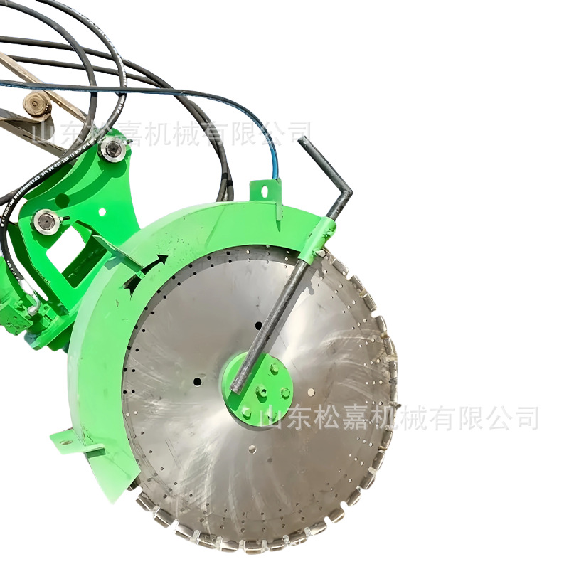 Excavadora máquina de corte de roca minería 360 ° rotativa hidráulica sierra de montaña máquina de corte de disco de concreto