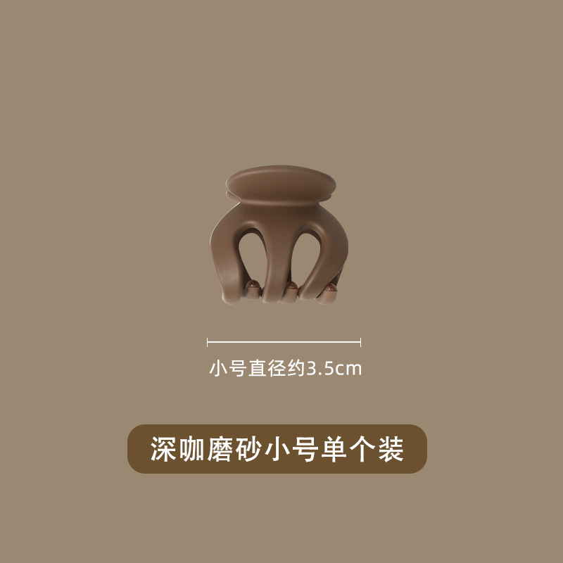 La misma horquilla de artefacto de cola de caballo alta de esta mañana cabeza trasera femenina agarre de tamaño pequeño clip de garra anti-flacidez