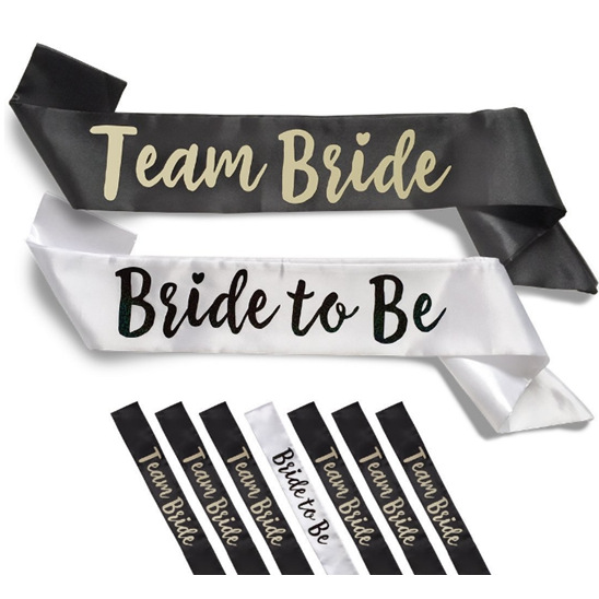 Equipo de la novia dama de honor etiqueta cinturón Novia a ser correa de hombro boda suministros