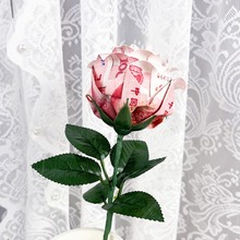 土豪花有钱花钱折的玫瑰花材料包女神节日送长辈送女朋友