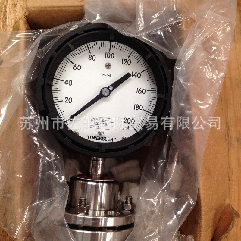 WEKSLER品牌原装卫生级压力表 工业表316SS压力