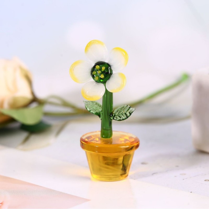 ガラスサボテンデスクトップ装飾品ガラスクリエイティブギフトリビングルームの装飾デスクトップ工芸品ミニ装飾品|undefined