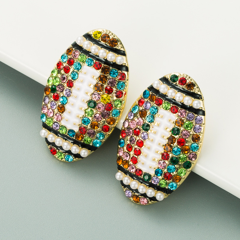 Diamond Design Fashion Diamond Alloy Artificial Gemstones Earrings