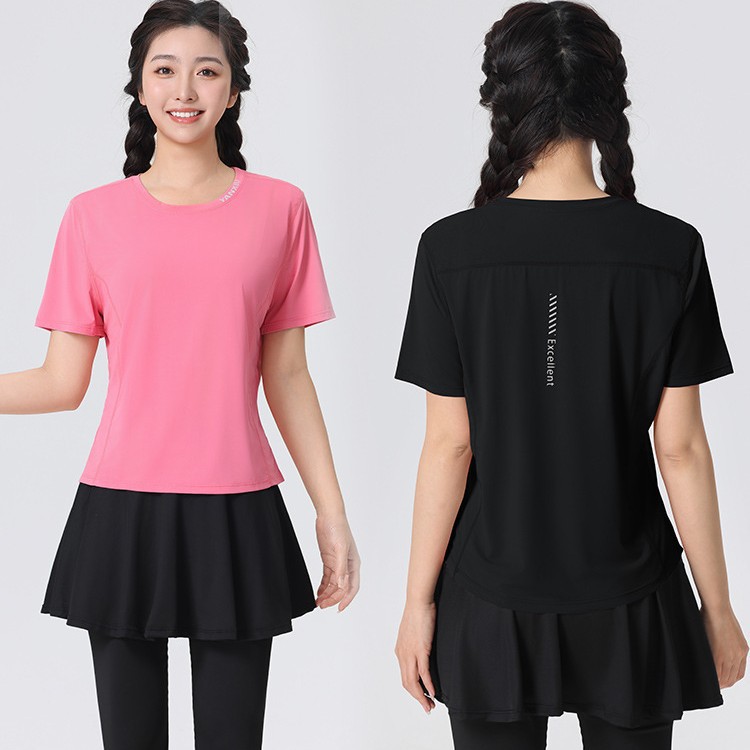 요가 반팔 여름 느슨한 메쉬 티셔츠 얇은 통기성 빠른 건조 플러스 사이즈 달리기 피트니스 스포츠 탑 블라우스