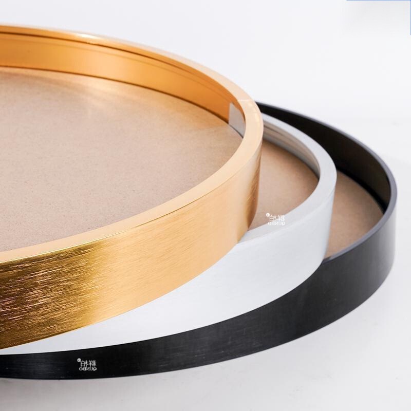 Aluminum Alloy Round Frame Round Picture Frame Mirror Frame Advertising Frame Cross Stitch Diamond Painting Oil Painting Round Frame cm High Silver