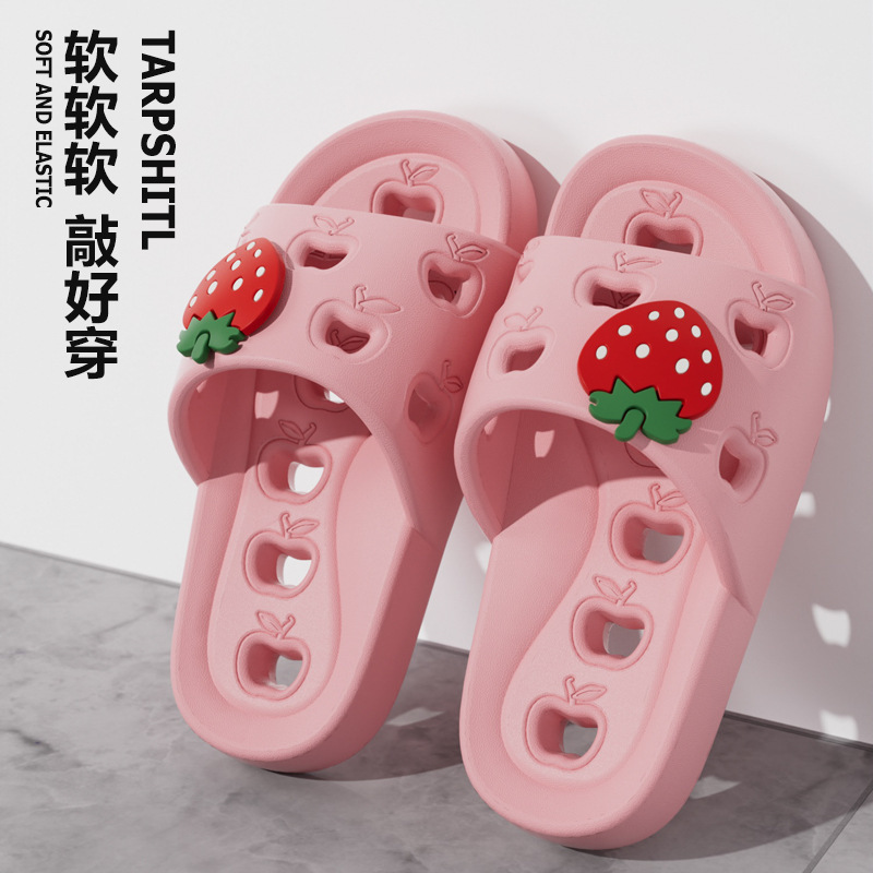 Children's Slippers Boys New Indoor Large Children's Soft Bottom Hollow Bathroom Bath Non-slip Sandals for Little Girls