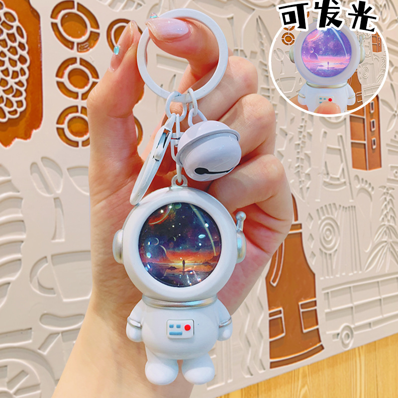 熊のかばんの小さい夜の明かりのキーホルダーのカバンのペンダントの創意的な雰囲気の明かりのキーチェーンの発光の贈り物insプレゼント