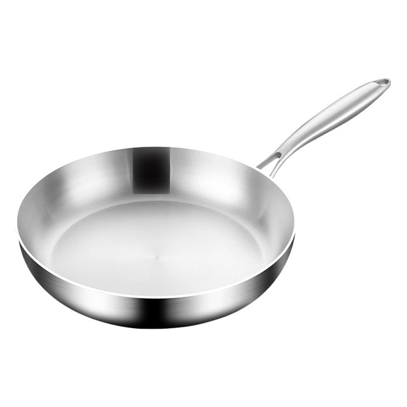 Сковорода для стейка без покрытия, сковорода для омлета, сковорода для блинов из нержавеющей стали 316, сковорода с антипригарным покрытием, бытовая сковорода