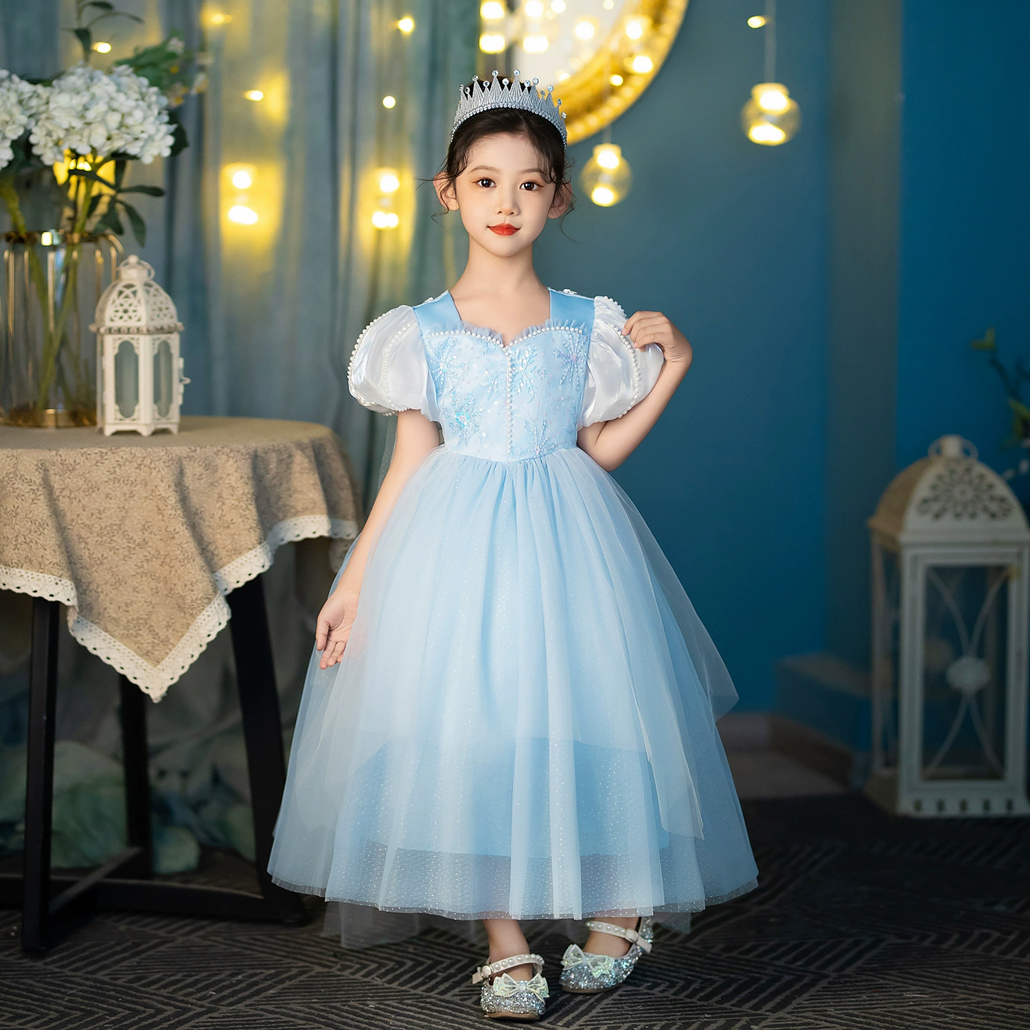 Summer small princess costume, “Frozen”, cosplay, halloween, children's clothing
