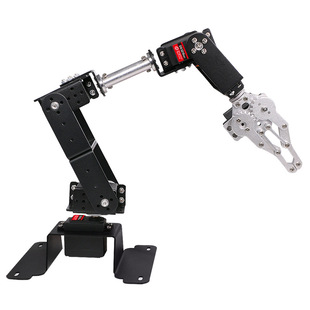 6-degree-of-freedom mechanical arm steering gear robot claw intelligent car accessories A- rduino single chip microcomputer programming DIY