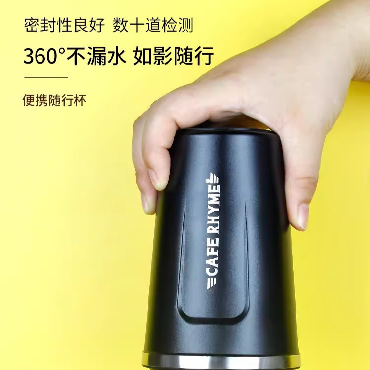 Taza de café acompañante 316 filtro de acero inoxidable perforado a mano taza termo de viaje para automóvil portátil taza de agua de gran capacidad