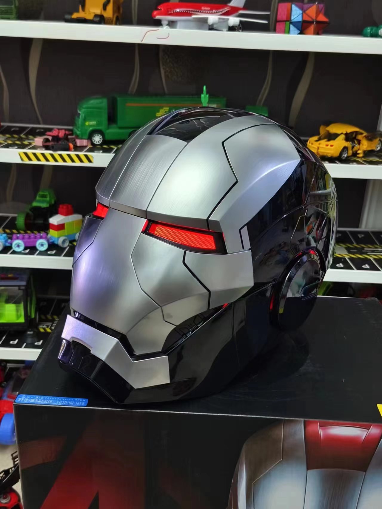 2025 New Iron Man Helmet Black Gold/Silver Voice Control Mask