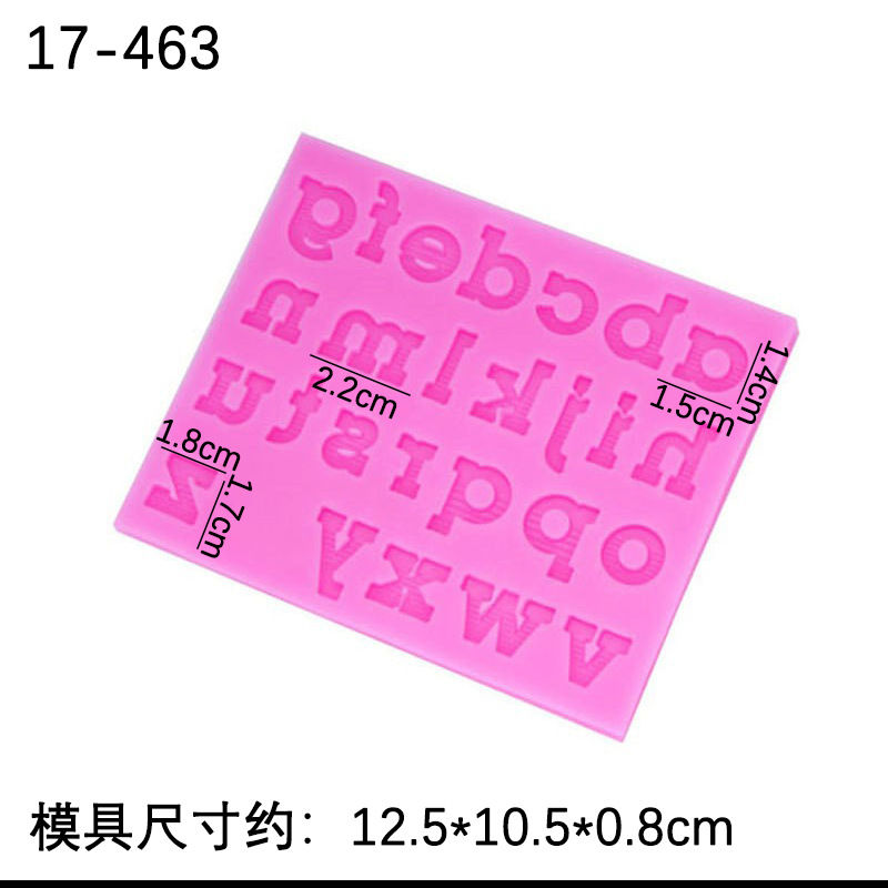 26 letras inglesas tamaño molde de silicona digital creativo hornear decoración arcilla epoxi cerámica suave image 7
