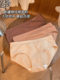 Japanese style simple high elastic seamless girl's underwear women's low waist cotton crotch breathable comfortable girl's underwear Women's