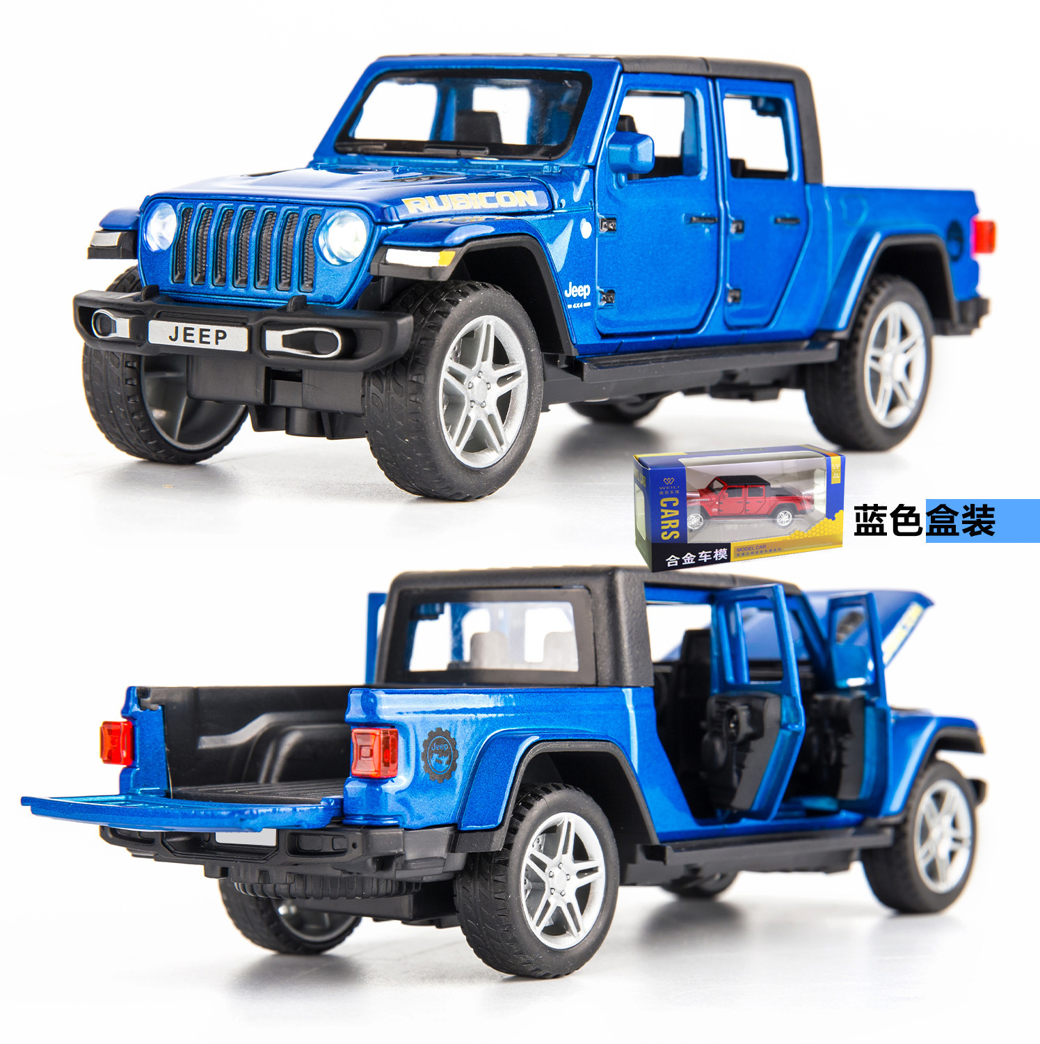 Weili modelo de coche de aleación 1:32 jeep tire hacia atrás pequeña rueda vehículo todoterreno con sonido y luz colección de decoración de modelo de coche de seis puertas