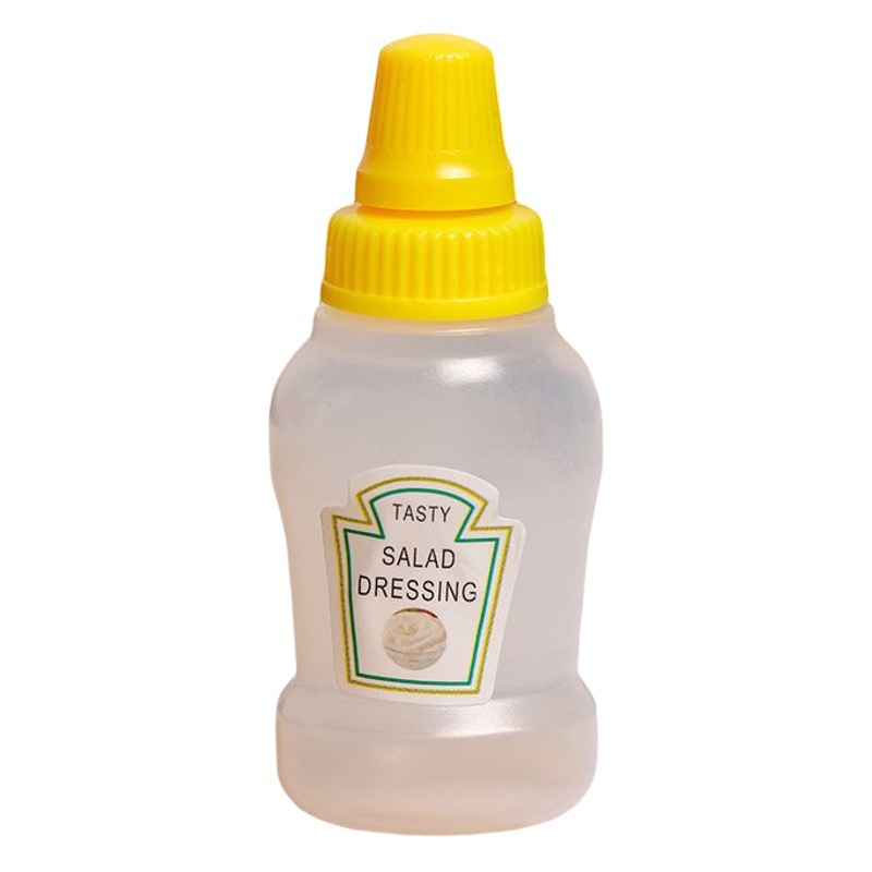 Mini botella de salsa portátil de dibujos animados Bento salsa de ensalada japonesa salsa de tomate sub-botella de salsa de plástico