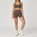 7028 bra + 7028 shorts—dark brown