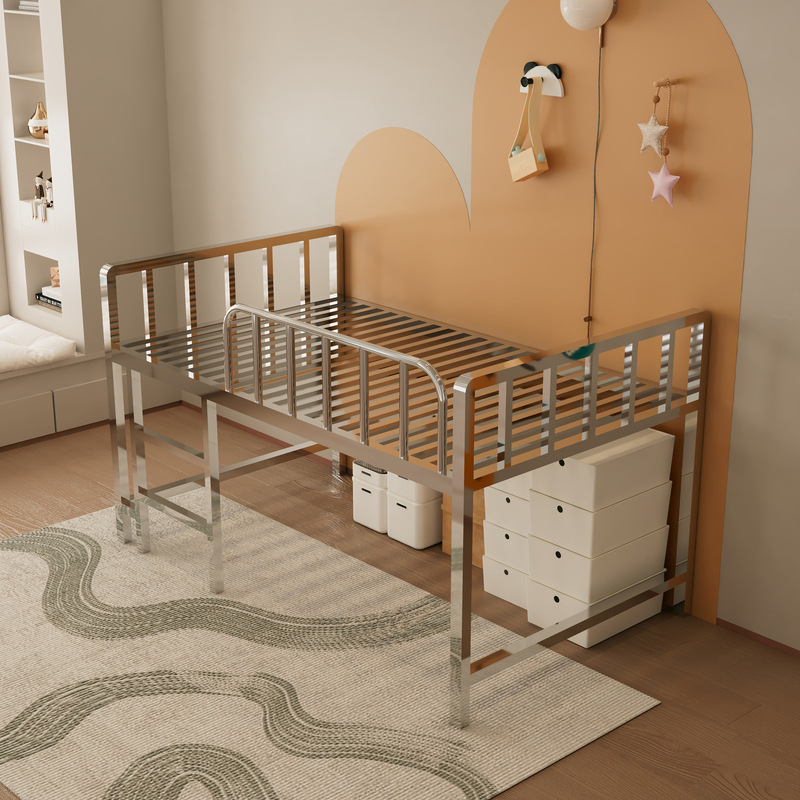 Original color stainless steel half-height bed + 23 beams
