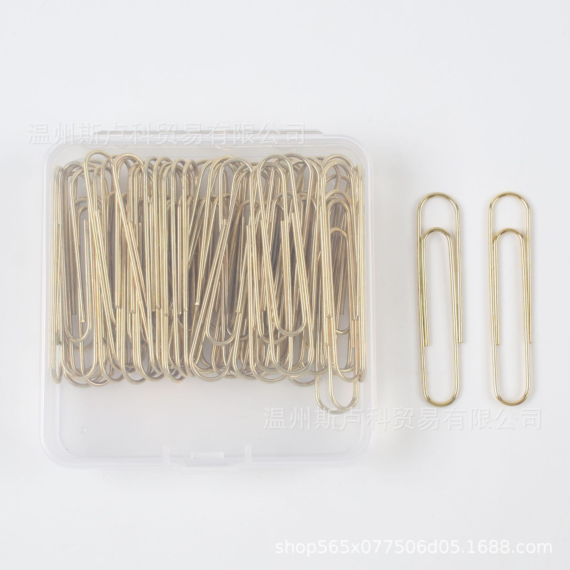 Juego de 50 Clips de Papel de Colores en Caja, Gran Tamaño de 50 mm, Clips de Papel en Forma de U para Oficina, Venta al por Mayor