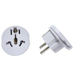 德標4.8MM轉換插頭16A歐規插頭轉換器德國電源插頭法國插座轉接頭