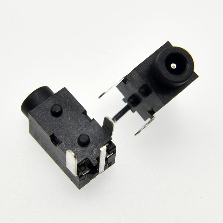 DC211电源插座DC-011A/011B 3脚插脚 卧式  0.6芯手电筒充电尾插