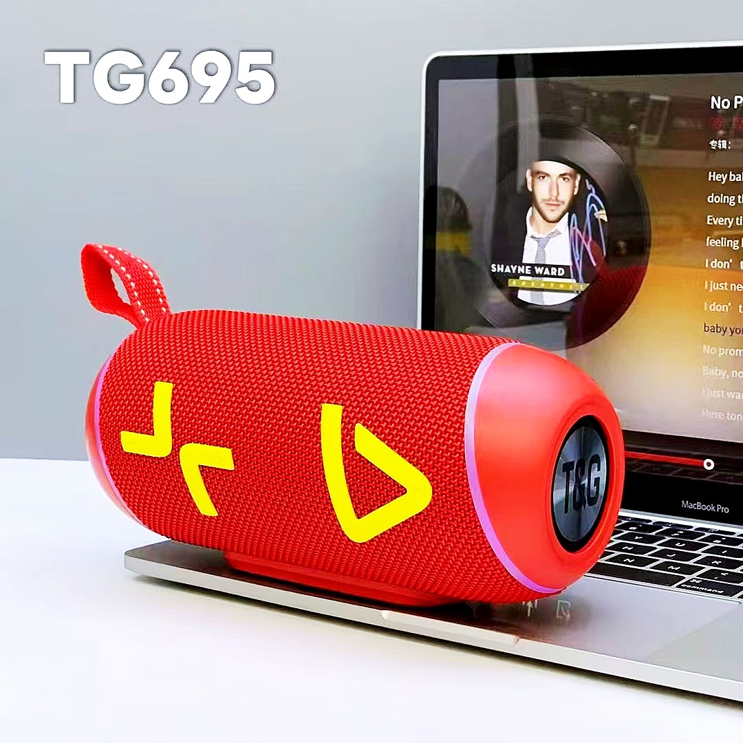 Transfronterizo portátil TG695 altavoz Bluetooth tarjeta de regalo de gran volumen TWS pareja de movimiento dinámico subwoofer