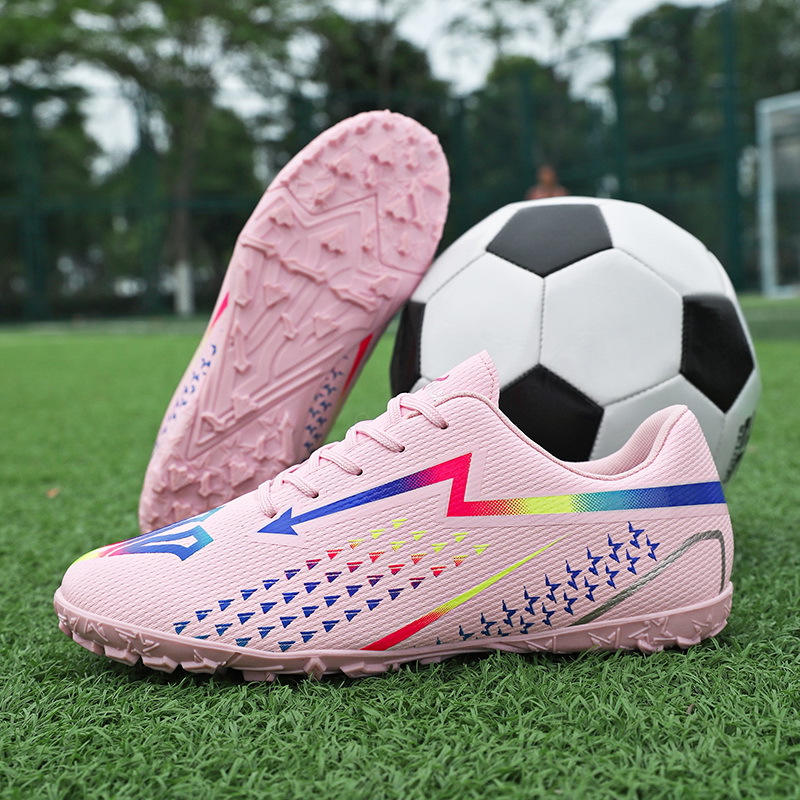 2025 nuevos zapatos de fútbol antideslizantes de clavos largos zapatos de entrenamiento deportivo para hombres y mujeres zapatos deportivos adolescentes al por mayor