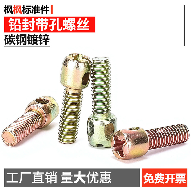 Lead Seal Screws, Electric Meter Screws, Sealing Screws, Screws with Holes M3 M4 M5 M6, Lead Seal Nails, Galvanized