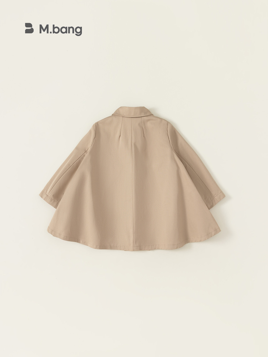 Ropa infantil Youbao, abrigo de primavera para niñas 2025, gabardina, capa, ropa de bebé, cárdigan de longitud media para niños