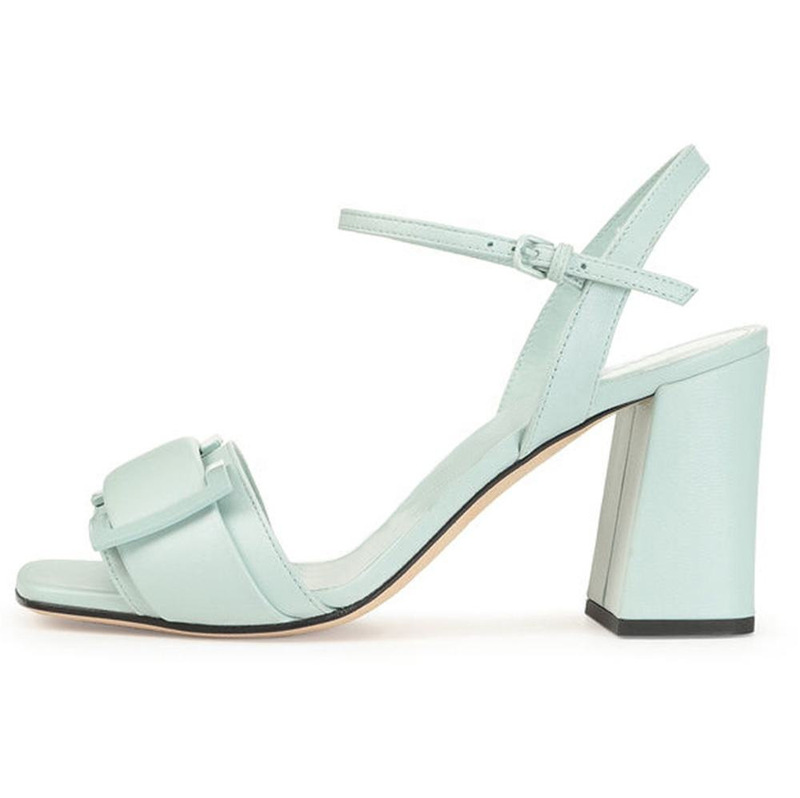 2026 New Women's Plus Size 34-46 Ankle Strap Square Toe Thick Heel Summer Candy Color Daily Commuting High Heels 2026 New Women's Plus Size 34-46 Ankle Strap Square Toe Thick Heel Summer Candy Color Daily Commuting High Heels