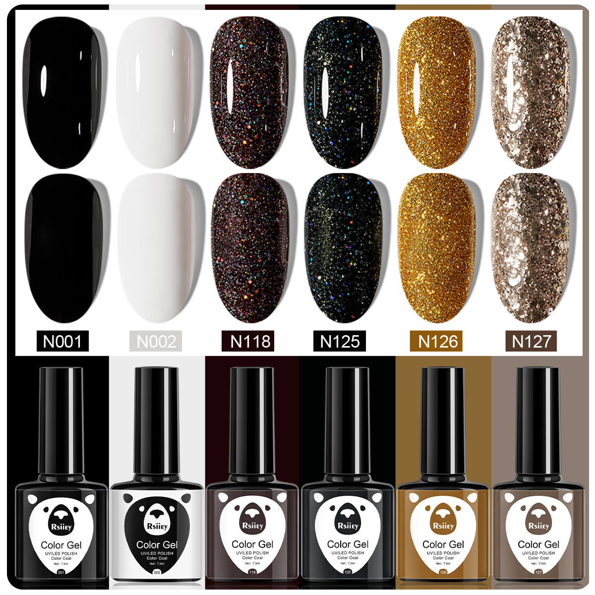 6 colores esmalte de uñas pegamento fototerapia embotellada color popular pintado brillante ojo de gato pegamento UV fototerapia pegamento esmalte de uñas traje de pegamento