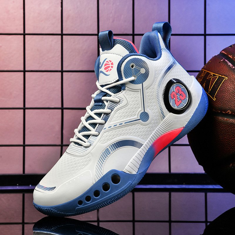 City-wide 10 Marshmallow Basketball Shoes Men's Shock Absorbing Youth Practical Training Sports Shoes Male Students Sneakers Tide